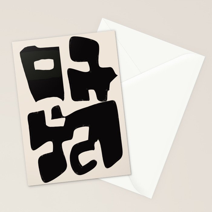 Modern Abstract Shapes 110 Stationery Card Gallery Image 2