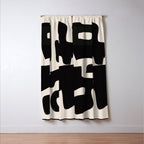 Modern Abstract Shapes 110 Window Curtain Gallery Image 3
