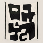 Modern Abstract Shapes 110 Wall Tapestry Gallery Image 4