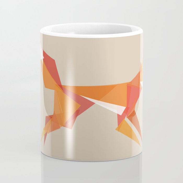 Fractal geometric fox Coffee Mug Gallery Image 4