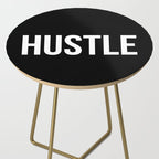 HUSTLE (Black & White) Side Table Gallery Image 2