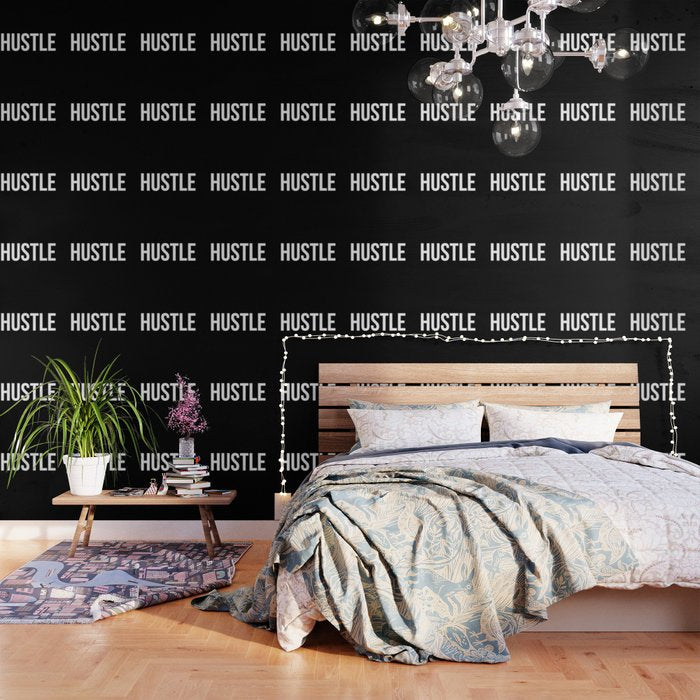 HUSTLE (Black & White) Wallpaper Gallery Image 1