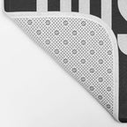 HUSTLE (Black & White) Bath Mat Gallery Image 2