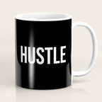 HUSTLE (Black & White) Coffee Mug Gallery Image 1
