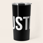 HUSTLE (Black & White) Travel Mug Gallery Image 1