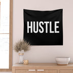 HUSTLE (Black & White) Wall Tapestry Gallery Image 2