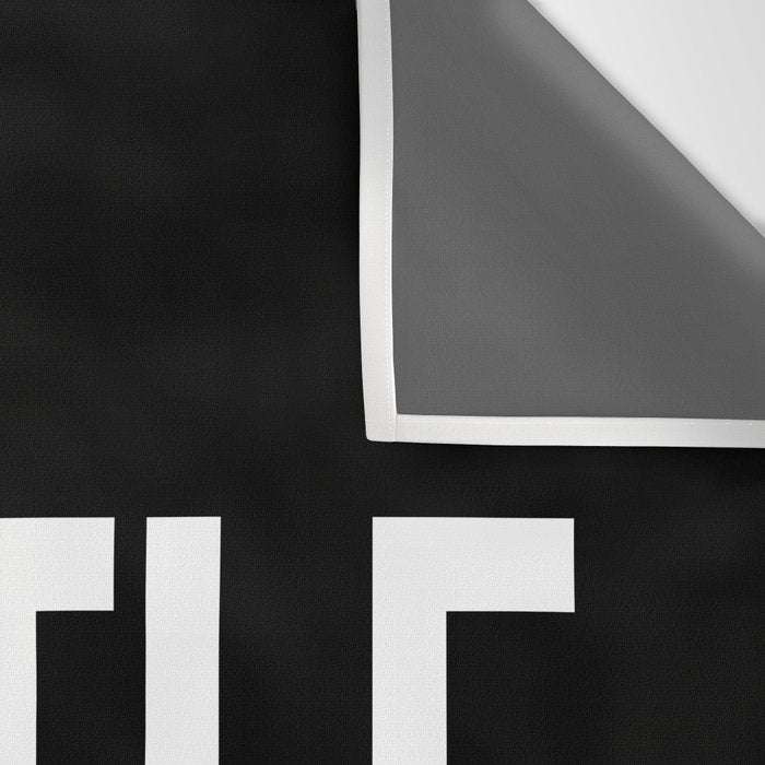 HUSTLE (Black & White) Wall Tapestry Gallery Image 3