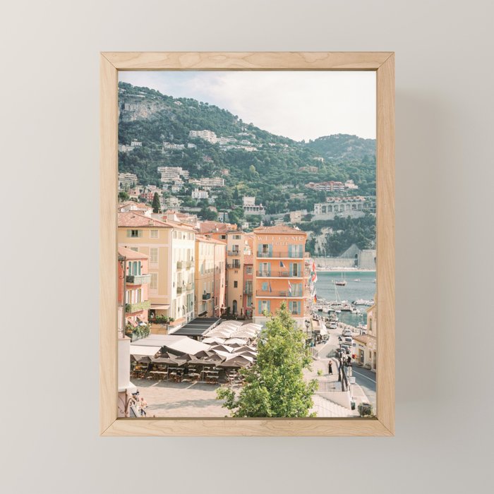 View over Villefranche Sur Mer in the French Riviera on film | Cote d'Azur Fine Art Travel Photography Mini Art Print Gallery Image 1