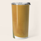 Olive green and mustard shapes Travel Mug Gallery Image 2