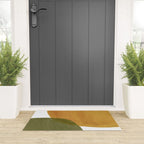 Olive green and mustard shapes Welcome Mat Gallery Image 3
