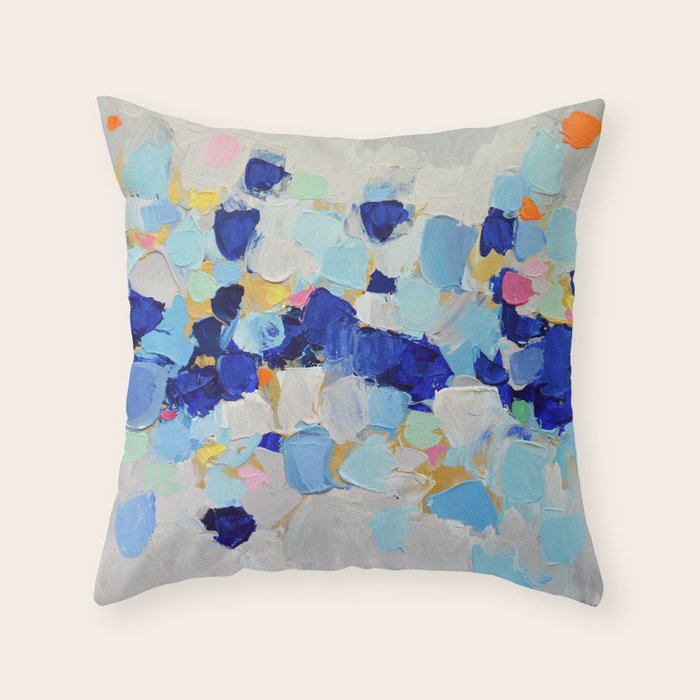 Amoebic Party No. 2 Throw Pillow Gallery Image 6