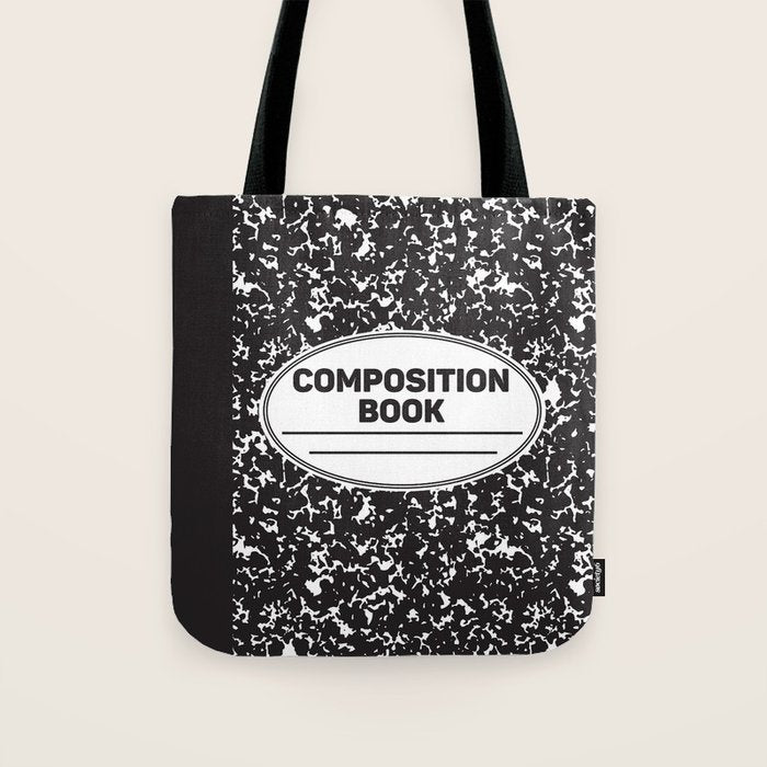 Composition Notebook College School Student Geek Nerd Tote Bag Gallery Image 1