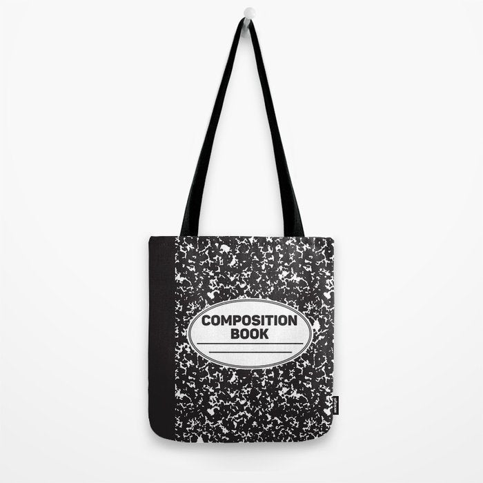 Composition Notebook College School Student Geek Nerd Tote Bag Gallery Image 2