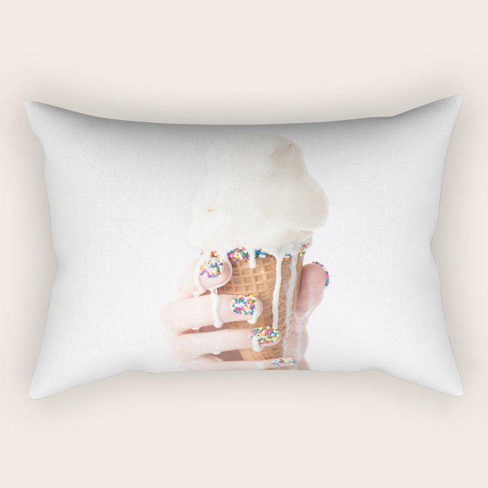 Melting Ice Cream Rectangular Pillow Gallery Image 2