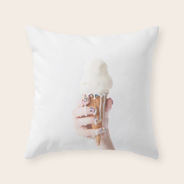 Melting Ice Cream Throw Pillow Gallery Image 6