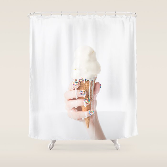 Melting Ice Cream Shower Curtain Gallery Image 1