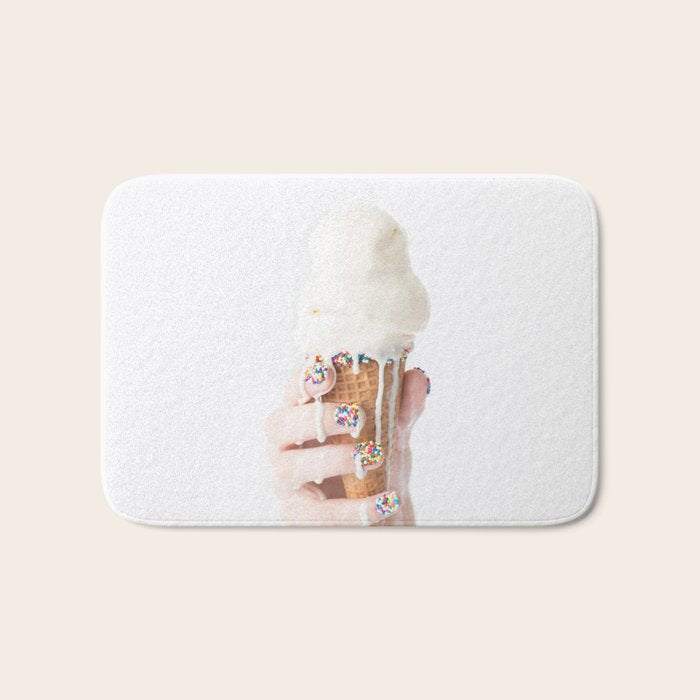 Melting Ice Cream Bath Mat Gallery Image 1