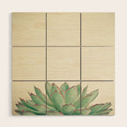 Echeveria Wood Wall Art Gallery Image 1