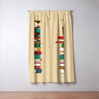 Owl Reading Rainbow Window Curtain Gallery Image 3