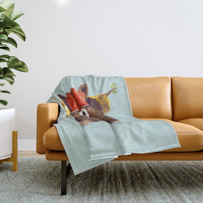No Care Bear - My Sleepy Pet Throw Blanket Gallery Image 1