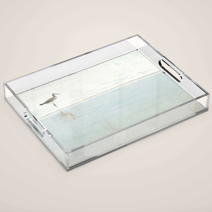 Reflecting Sandpiper Acrylic Tray Gallery Image 1