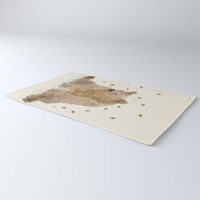 bear grizzly  Rug Gallery Image 3