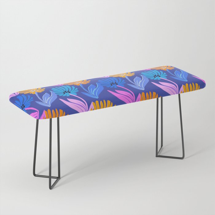 Rainbow Wildflower Floral Pattern Bench Gallery Image 1
