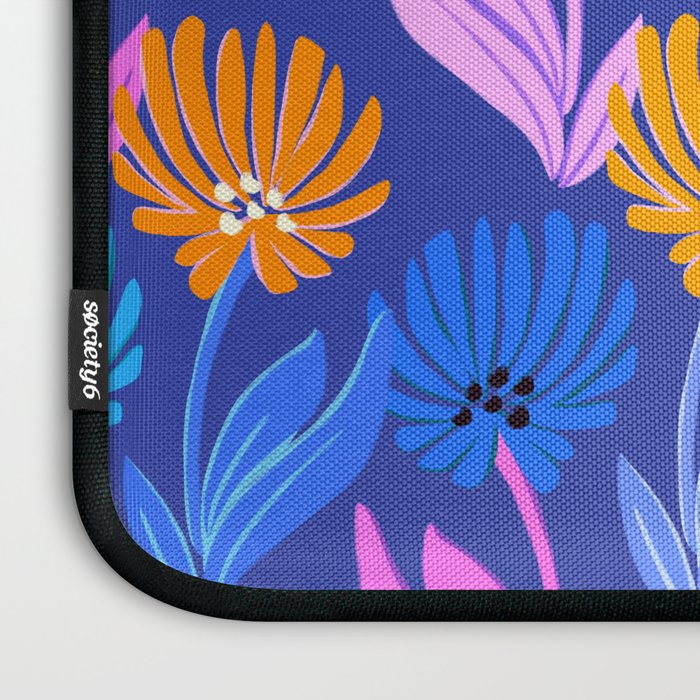 Rainbow Wildflower Floral Pattern Laptop Sleeve Gallery Image 3