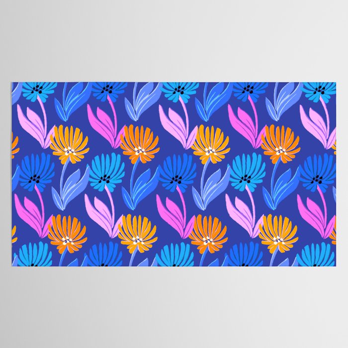 Rainbow Wildflower Floral Pattern Tablecloth Gallery Image 2