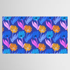 Rainbow Wildflower Floral Pattern Tablecloth Gallery Image 2