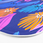 Rainbow Wildflower Floral Pattern Bath Mat Gallery Image 3