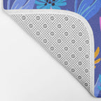Rainbow Wildflower Floral Pattern Bath Mat Gallery Image 2