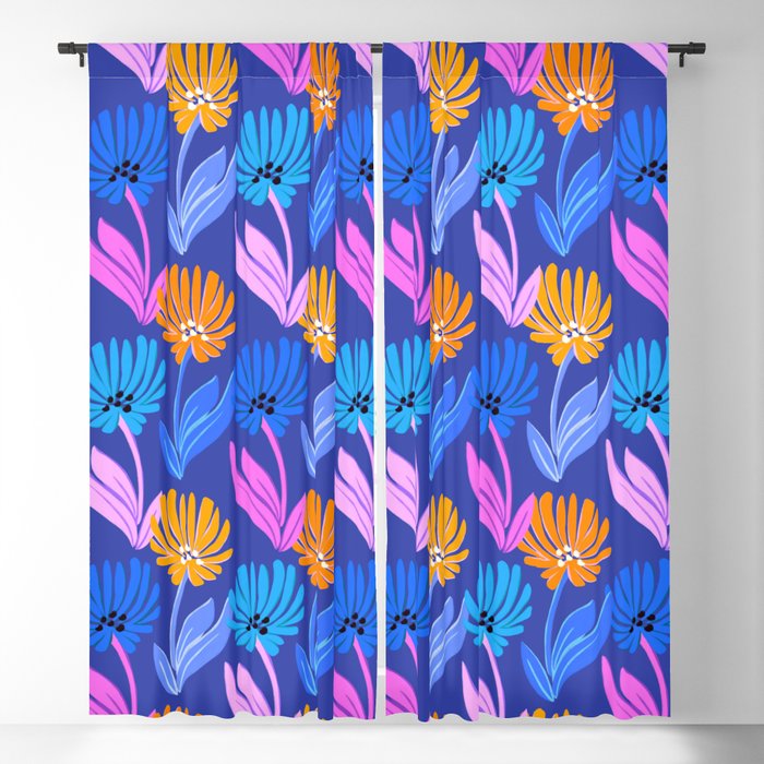Rainbow Wildflower Floral Pattern Window Curtain Gallery Image 5