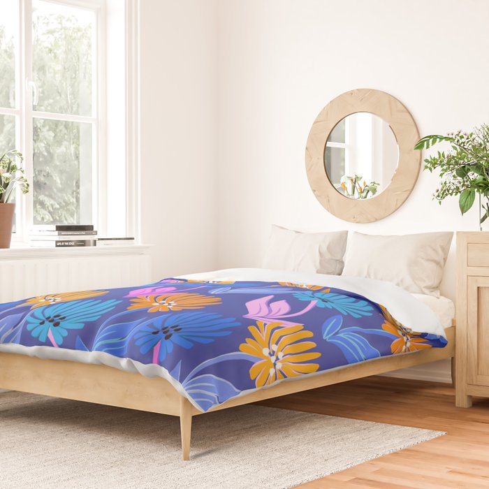 Rainbow Wildflower Floral Pattern Duvet Cover Gallery Image 2