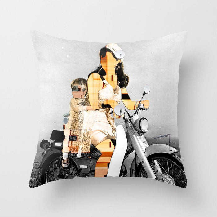 CardinalsRoller Collage Throw Pillow Gallery Image 1