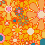 Yellow Retro Garden Flowers Vintage 60s 70s Aesthetic Floral Pattern Coffee Mug Gallery Image 2