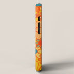 Yellow Retro Garden Flowers Vintage 60s 70s Aesthetic Floral Pattern iPhone Case Gallery Image 2