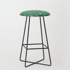 Retro cactus plant art pattern Stool Gallery Image 1