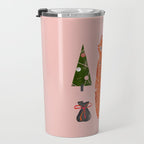Christmas fox - illustration Travel Mug Gallery Image 3