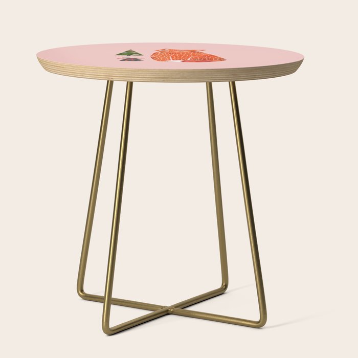 Christmas fox - illustration Side Table Gallery Image 1