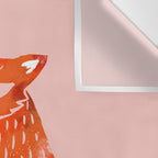 Christmas fox - illustration Wall Tapestry Gallery Image 3