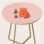 Christmas fox - illustration Side Table Gallery Image 2