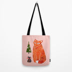 Christmas fox - illustration Tote Bag Gallery Image 2