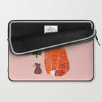 Christmas fox - illustration Laptop Sleeve Gallery Image 2