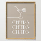 Cheers Cocktail (Beige) Serving Tray Gallery Image 1