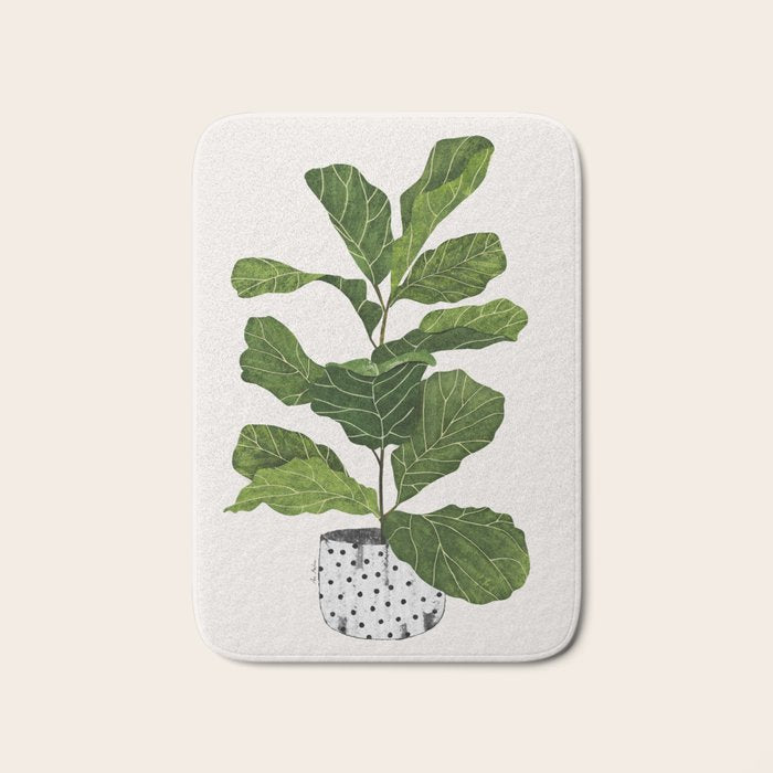Fiddle leaf fig Tree Bath Mat Gallery Image 1