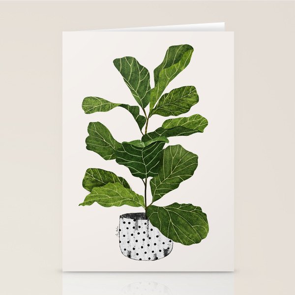 Fiddle leaf fig Tree Stationery Card Gallery Image 2