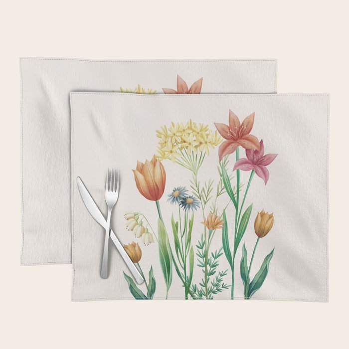 Vibrant Flowers 03 Placemat Gallery Image 1