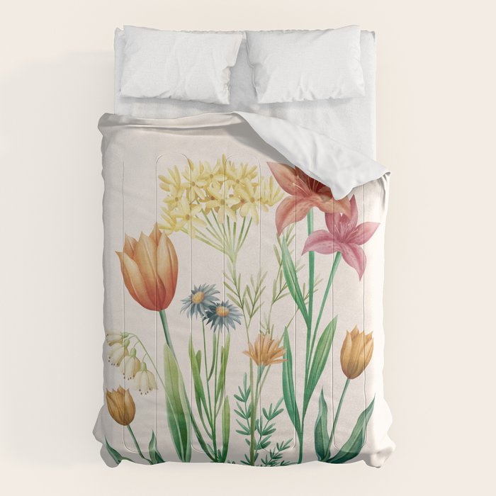 Vibrant Flowers 03 Comforter Gallery Image 1