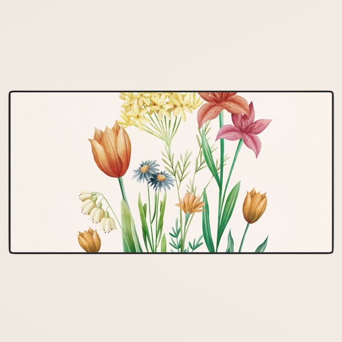 Vibrant Flowers 03 Desk Mat Gallery Image 3